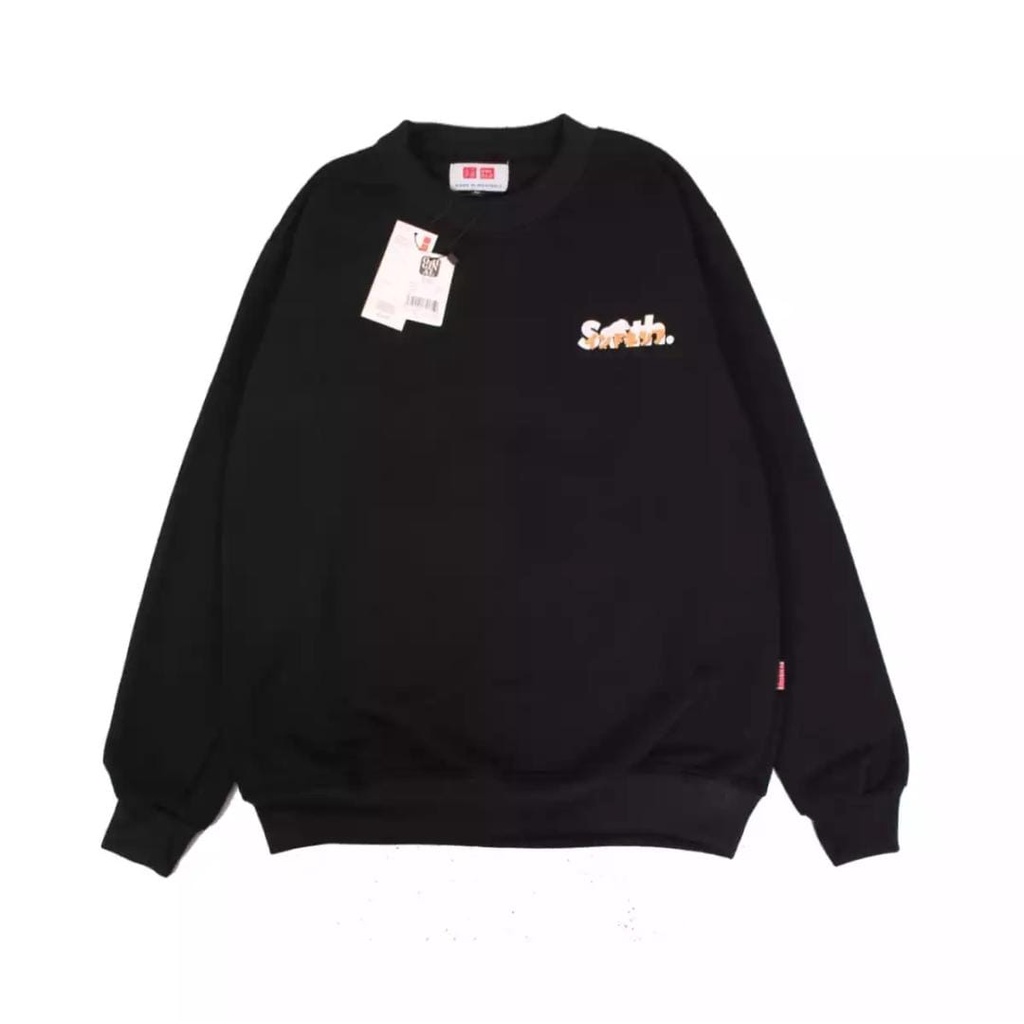 Idola Pashion - Crewneck Sweater SMITH Logo Texs Pull Bordir Unisex / Sweater Crewneck SMITH Pria Wanita Premium Murah