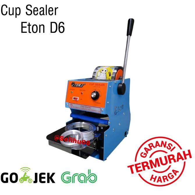 Cup Sealer Mesin Press Gelas ETON ET-D6 bisa gelas aqua GARANSI GOJEK