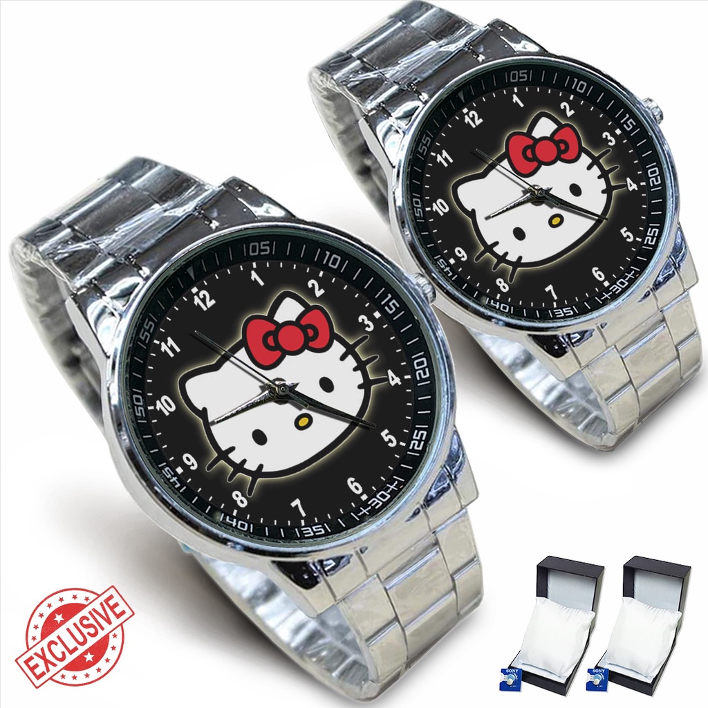 Jam Tangan Rantai Couple HELLO KITTY (Special)