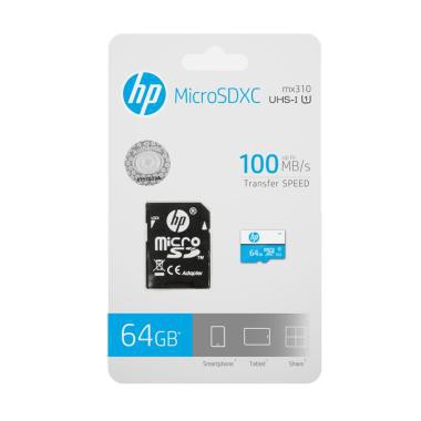 Micro SD HP Class 10 64GB Read 100Mbps SD Card dengan Adaptor Original