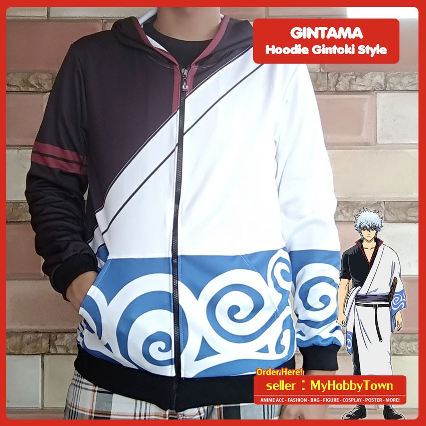 Jaket Anime Gintama Gintoki Full Print