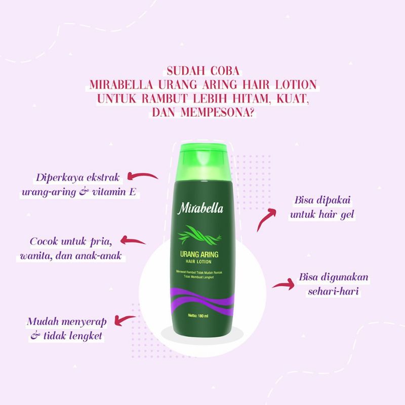 Mirabella Urang Arung Lotion 180ML