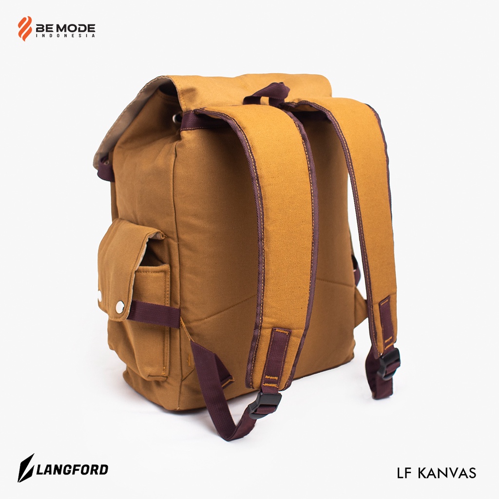 Tas Ransel backpack Polos canvas vintage casual - Leona – LANGFORD
