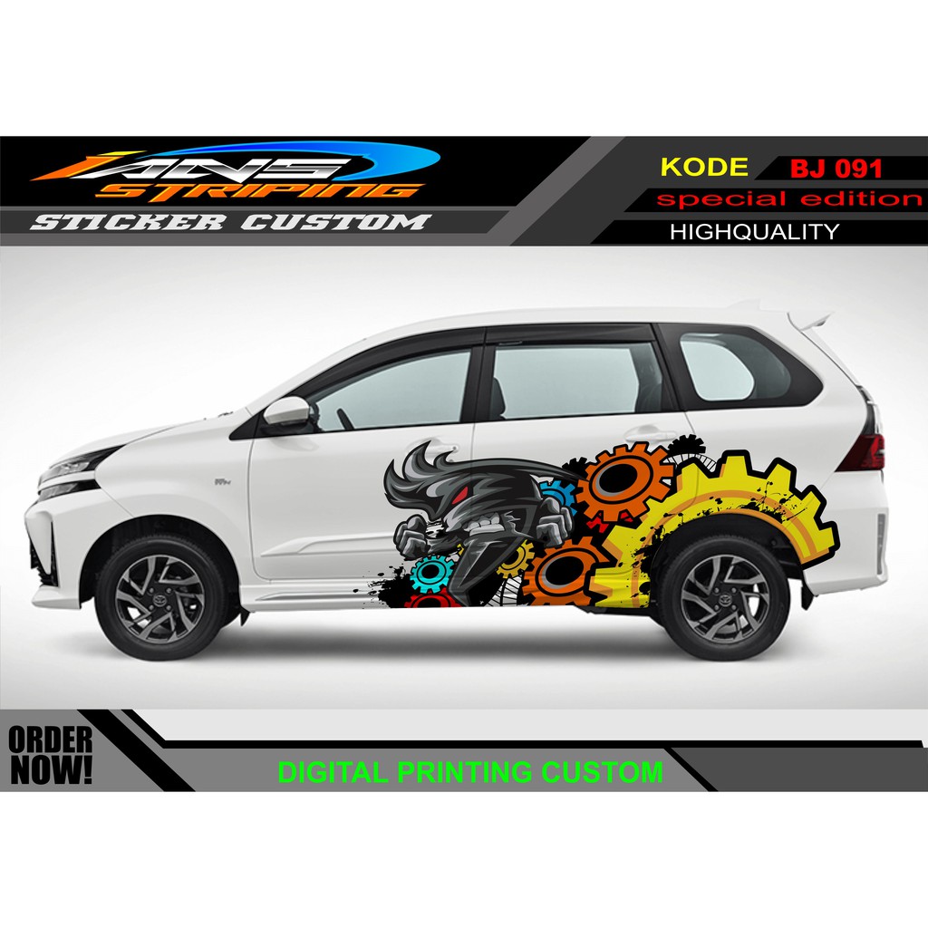 STICKER DECAL MOBIL AVANZA XENIA ANIME