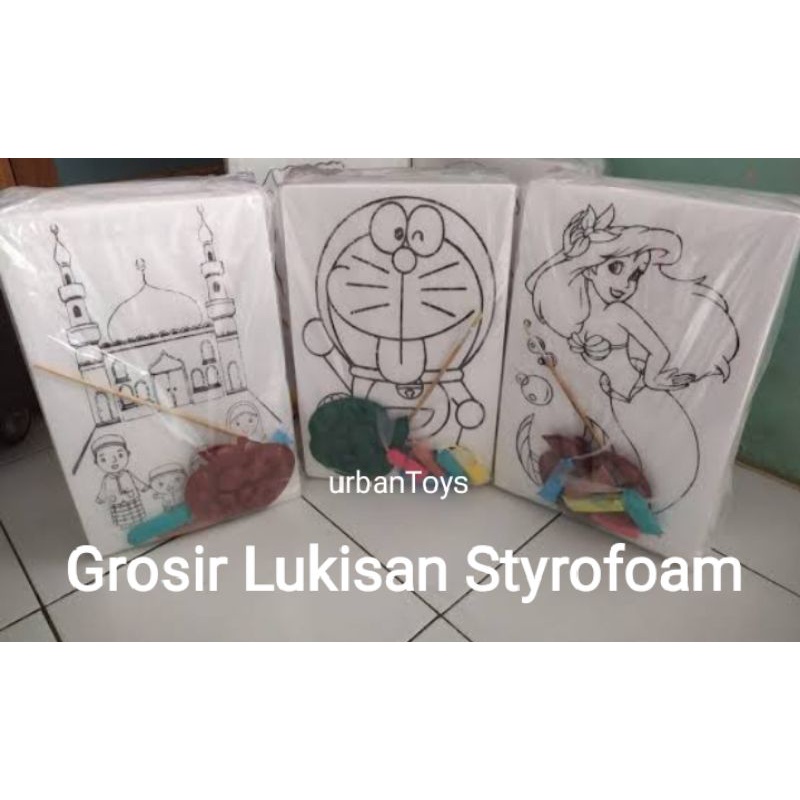 10 pcs Sterofoam melukis paket jualan