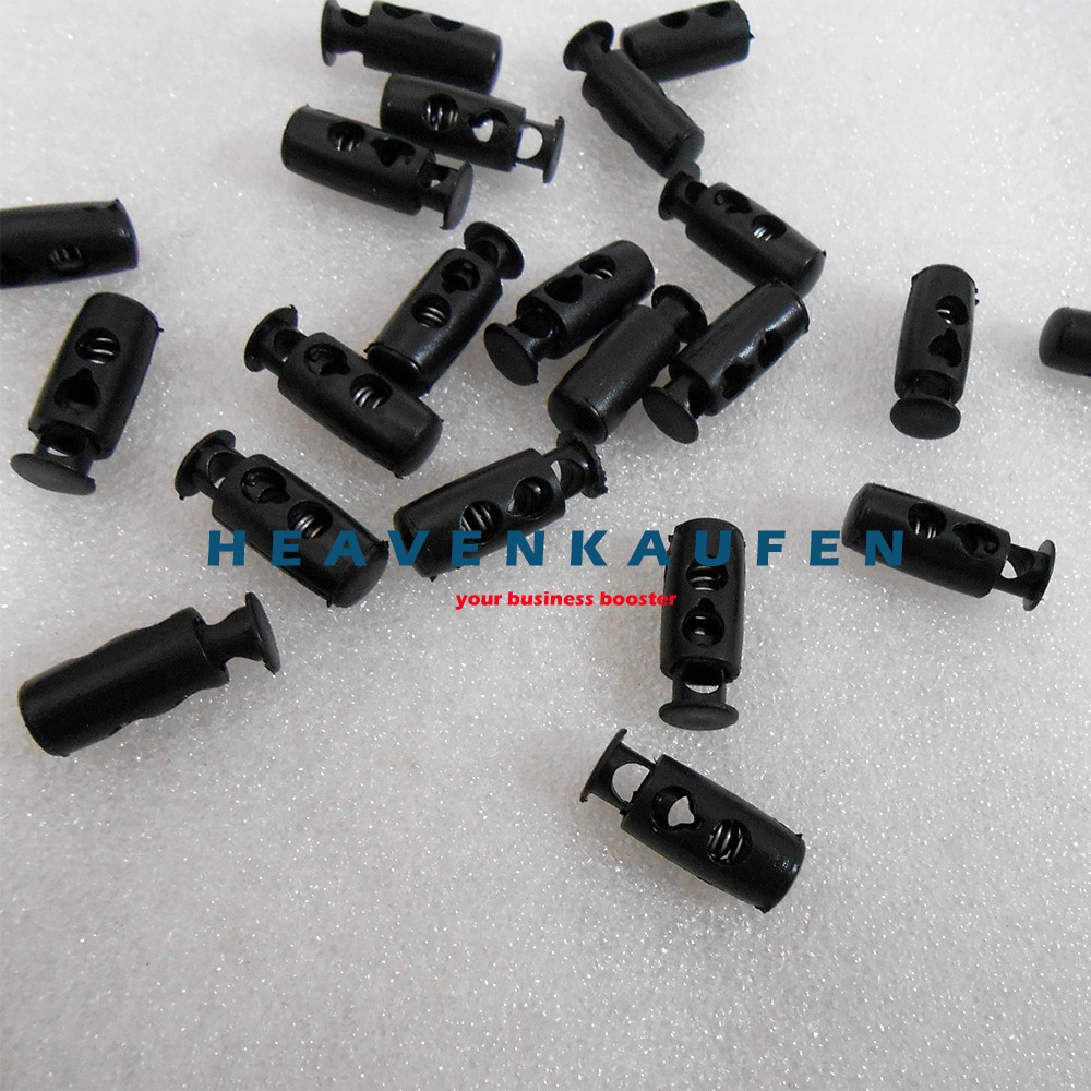 Stopper Tabung / Stopper Model Botol Kecil Dua Lubang Untuk Tali Diameter 1,5 mm s/d 2,5 mm Murah