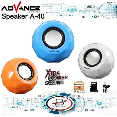 Mini Speaker Advance A40/ Speaker Kecil / Speaker PC dan Laptop