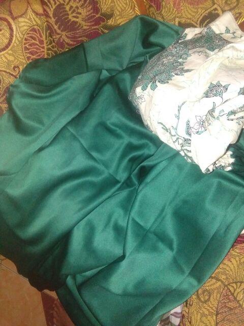 Gamis Syari Atasan Couple Sarimbit Batik Pita Melati