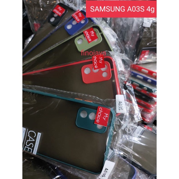 Case Aero My choice Samsung A03s Silikon Dove pelindung camira