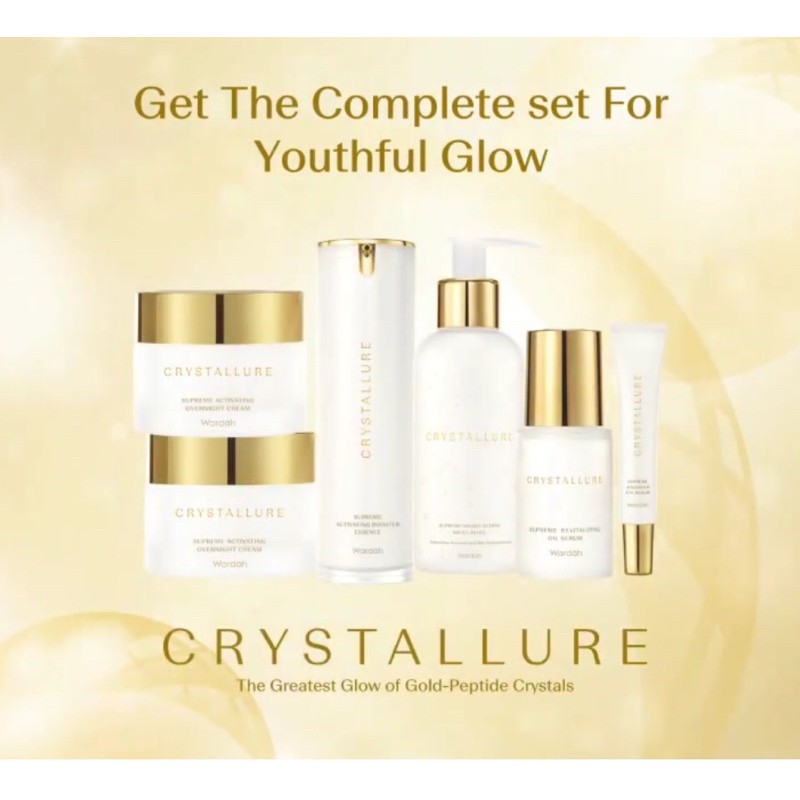 Wardah Crystallure Series Package(PAKET LENGKAP CRYSTALLURE / SATUAN)