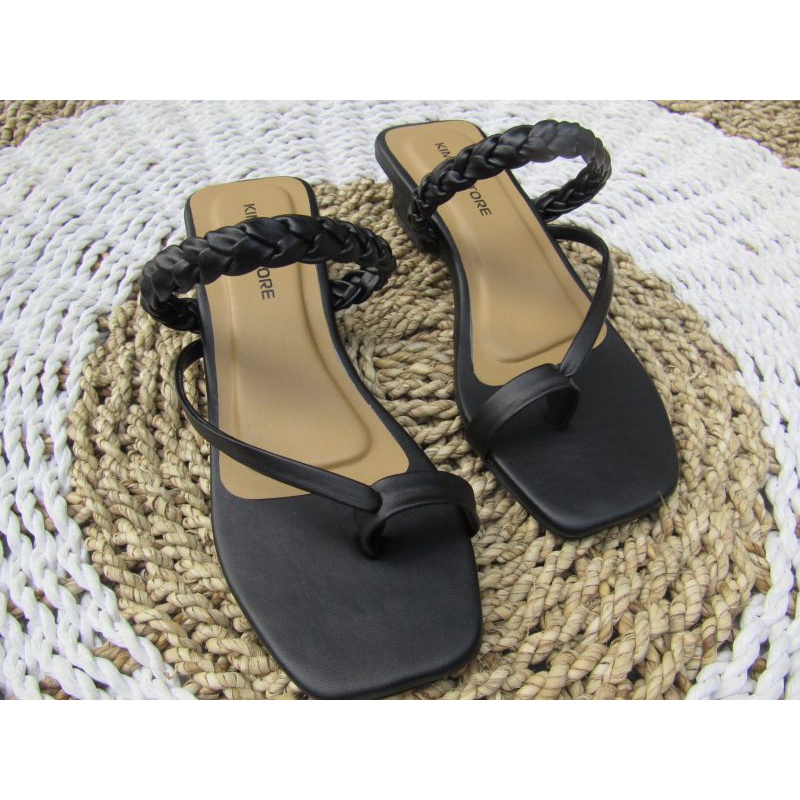 SANDAL WANITA HAK BUNGKUS 3CM KEPANG JEMPOL AL -47