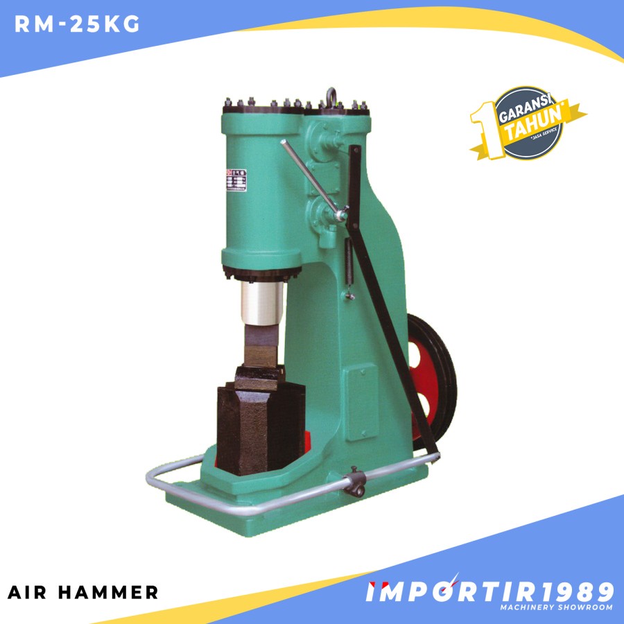 Mesin Tempa Palu Pandai Besi 25Kg Power Pon Air Forging Hammer Importir - RM25KG
