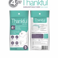 Thankful Masker Earloop Kids 4ply sachet