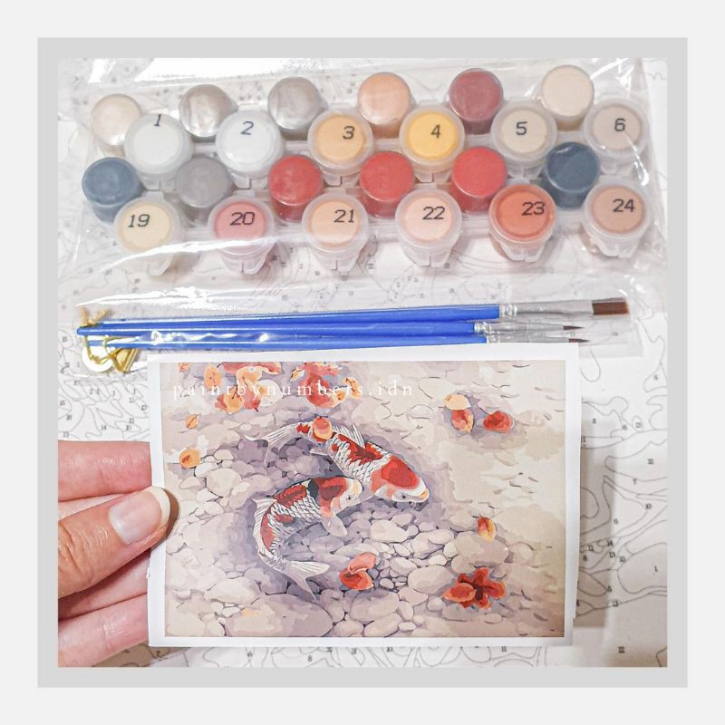 

DIY Paint by Numbers 'Koi' ♡