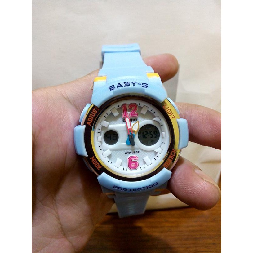 Casio G Shock Baby G BGA 180 KW super Biru Muda