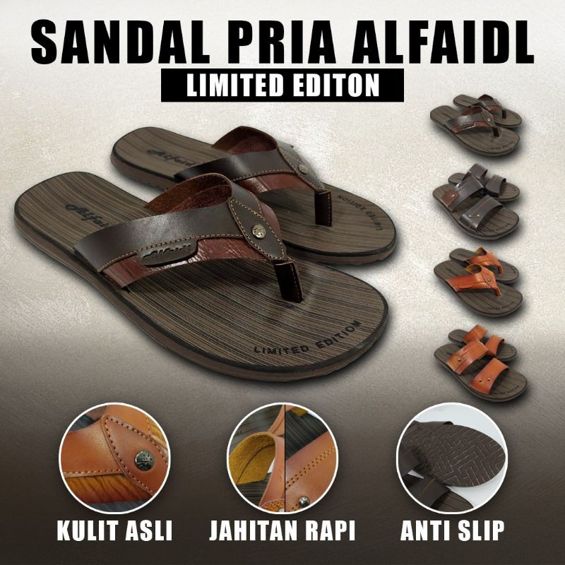 SANDAL PRIA KULIT ORIGINAL 100% SANDAL KULIT PRIA SANDAL KULIT PRIA TERLARIS