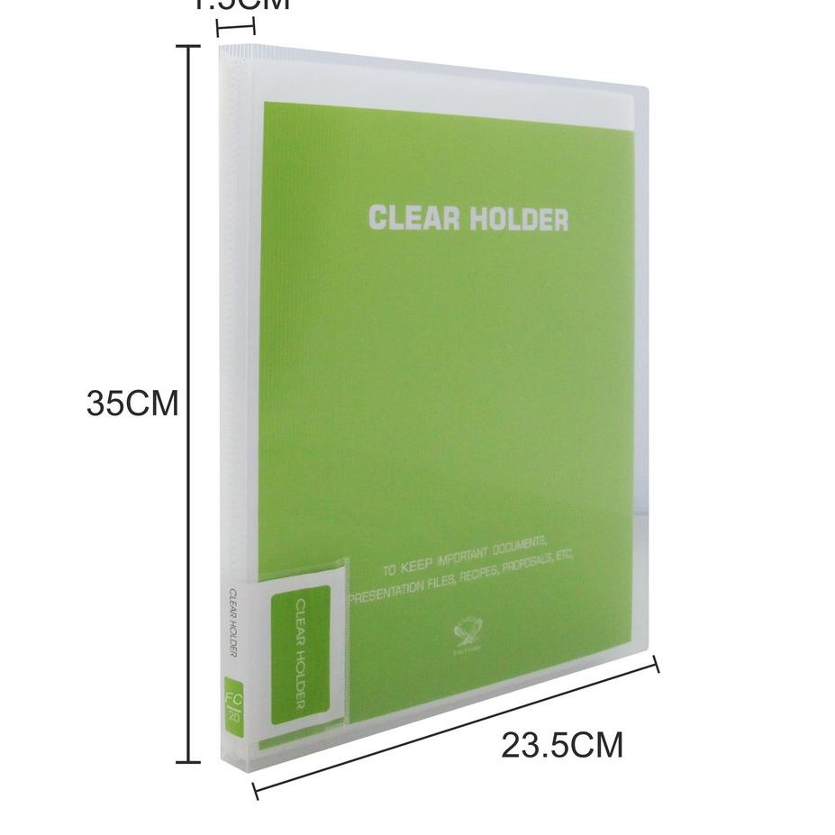 

Limited - EAGLE Clear Holder Transparan F4 FOLIO 20 Pocket / Map Dokumen / Dokumen Keeper / Display Book / Document Keeper E 327 시