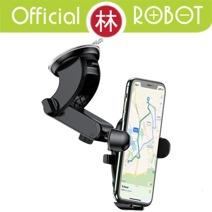 Robot RT-CH11S Car Holder Suction Cup &amp; Spring Lock Washable Car Stent