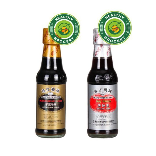 Pearl River Bridge Mushroom Soy Sauce 150ml / Kecap Rasa Jamur / Kecap Asin