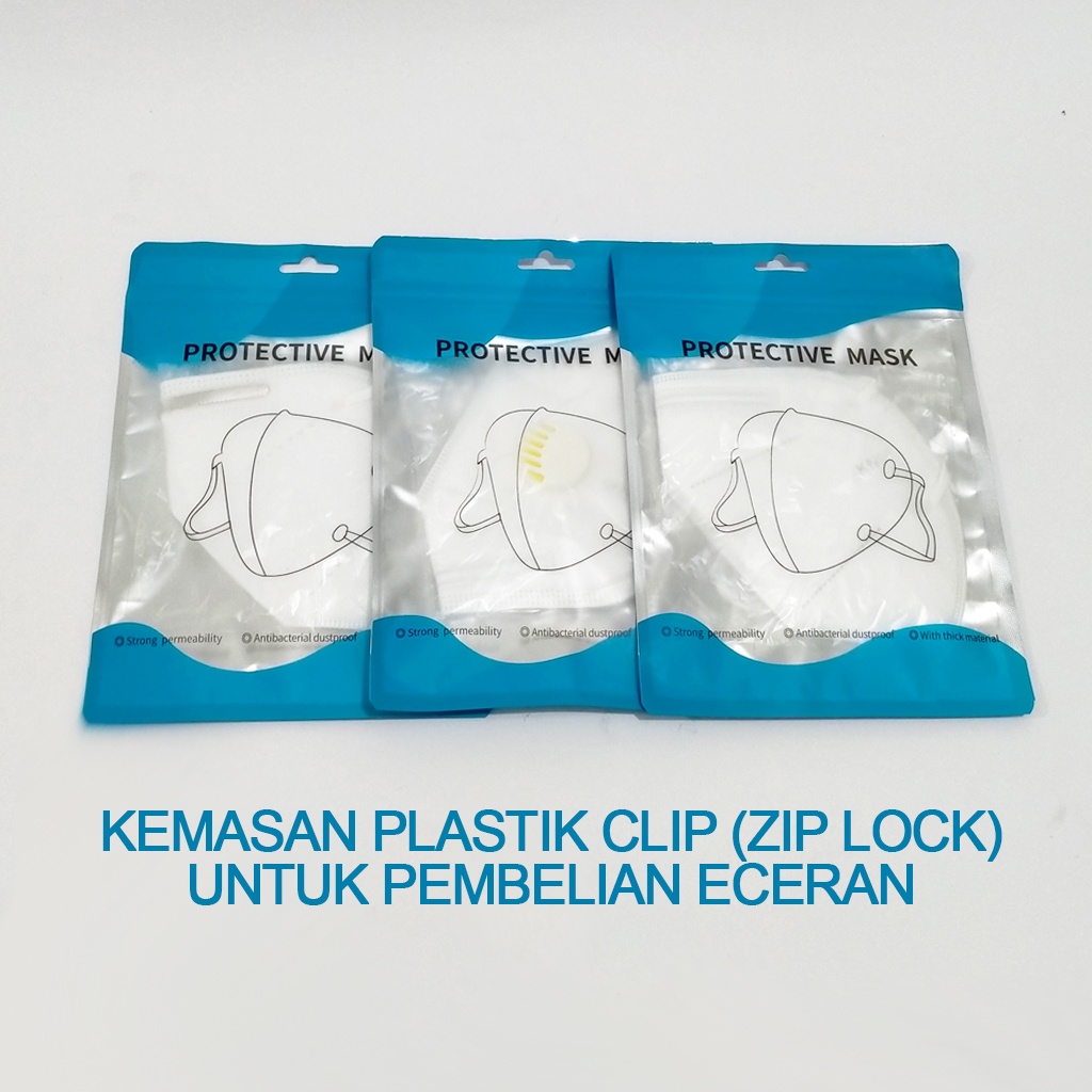 Healthylife Mask KN95 5ply 5layer kemasan plastik klip/pcs Masker KN95 Mask KN 95 Masker KN 95 K N95