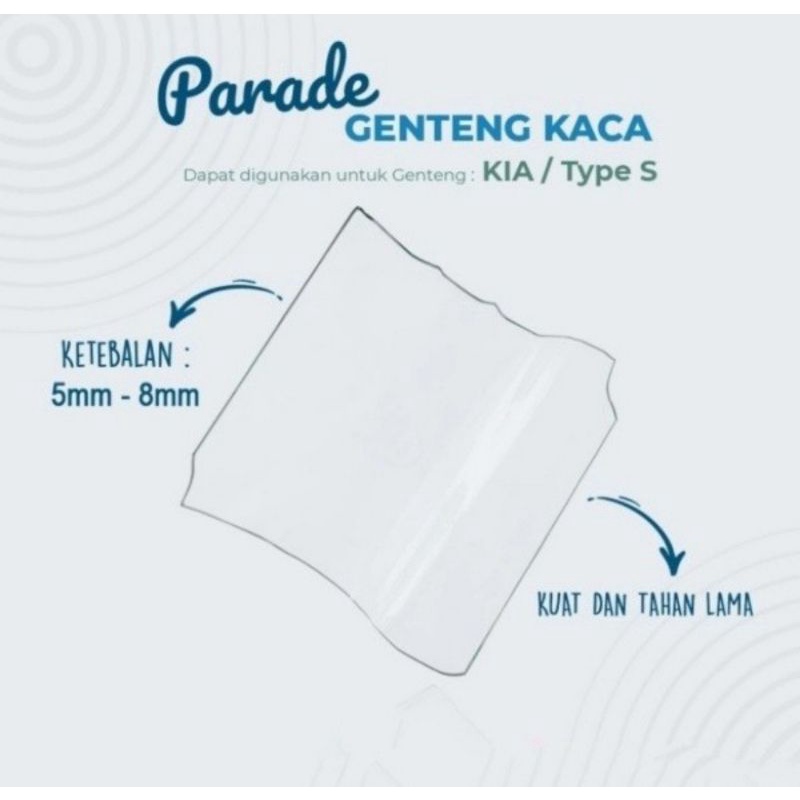 Genteng kaca KIA 5mm