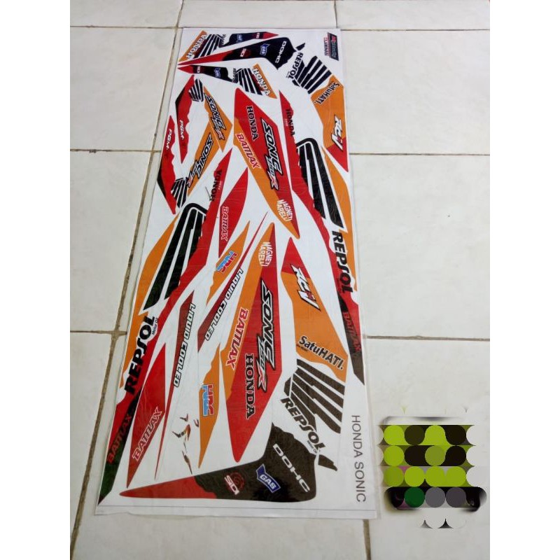 Striping Lis Sticker Vareasi Honda Sonic 150R Vareasi Sonic 150 R REPSOL