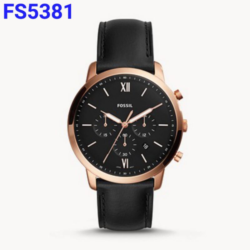 JAM TANGAN FSSIL PRIA FS-5381 STRAP LEATHER ORIGINAL BM