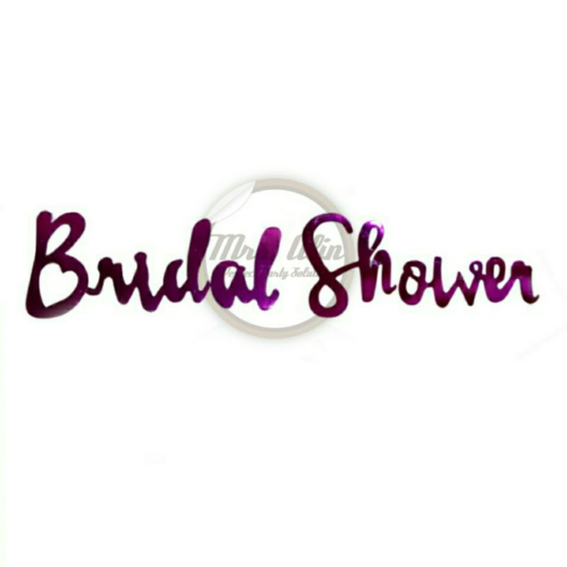 Banner Bridal Shower Pink / Bunting Flag Bridal Shower Cutting / Dekorasi Bridal Shower