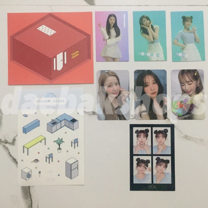 IZONE ONEIRIC DIARY FANTASY DIARY PHOTOCARD PHOTOFILM STICKER IZROOM