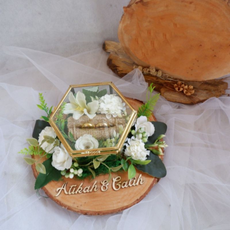 kotak cincin modern / kotak cincin unik / kotak cincin pernikahan /kotak cincin lamaran