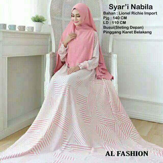 TERBARUNs FC Najibah Gamis Syar'i asdf ( BIG SALE) MDS - GAMIS SYARI KHADIJAH SATU SET KRUDUNG KHIM