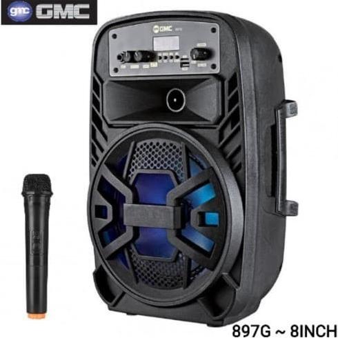Jual / Speaker Bluetooth Portable Gmc 897G 8 Inch Karaoke Jiharamart
