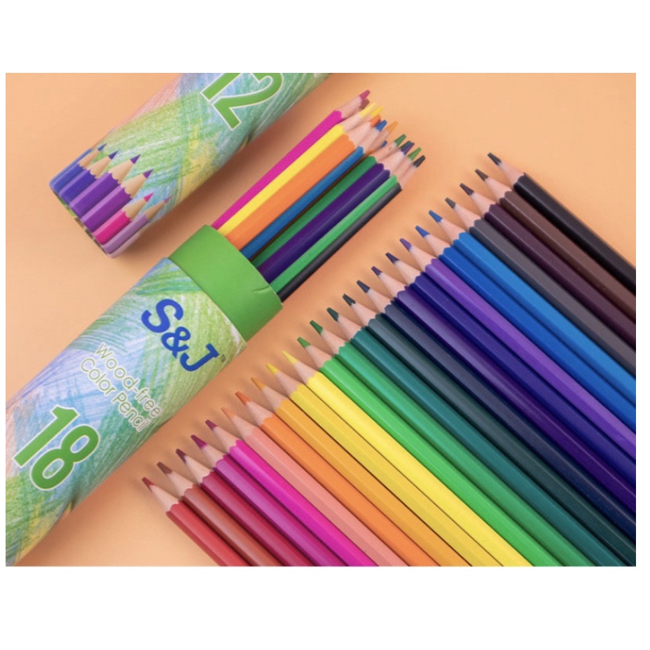 PENSIL WARNA SET ISI 24/36/48 PCS - ALAT WARNA MEWARNAI ALAT TULIS ANAK WARNA