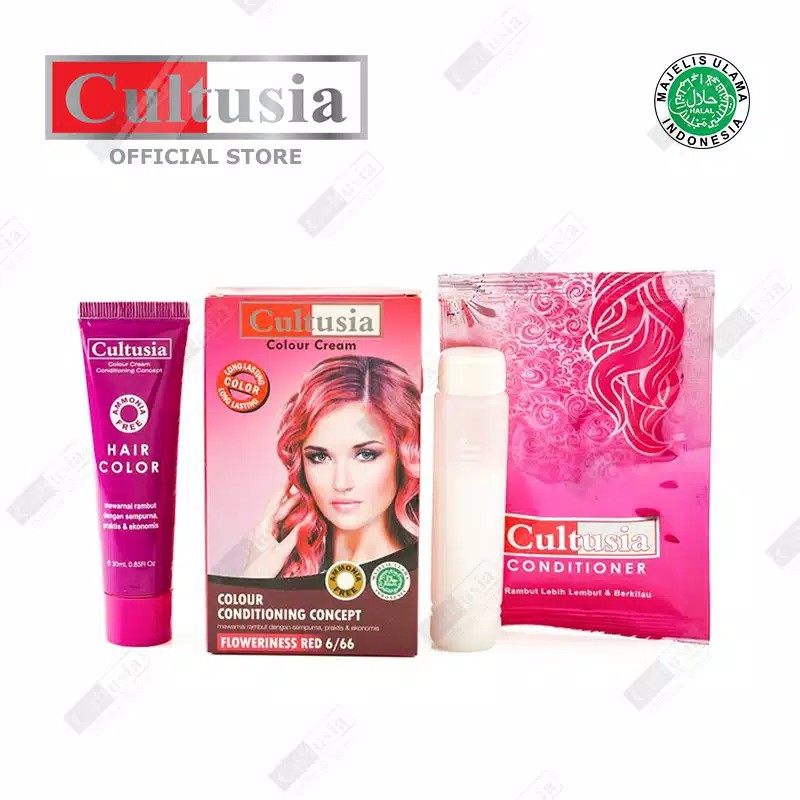 Cultusia Hair Color Flowrns Red 6/66 30 ML