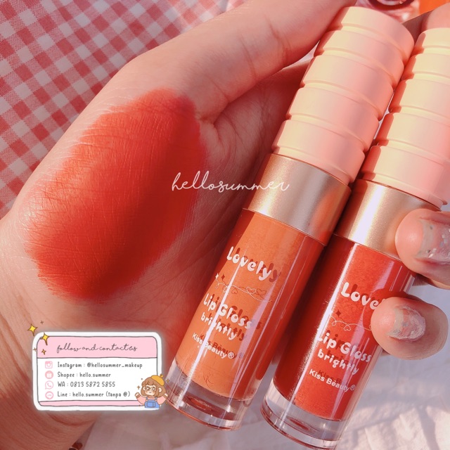 [ORI THAILAND] Kiss Beauty Lovely Matte Lipgloss