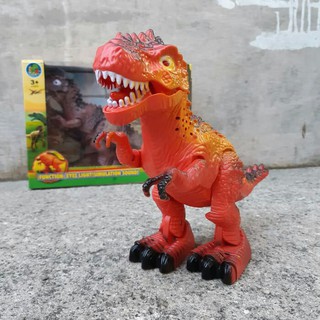  Mainan  Dinosaurus Trex Bisa Jalan Suara Lampu Anak 