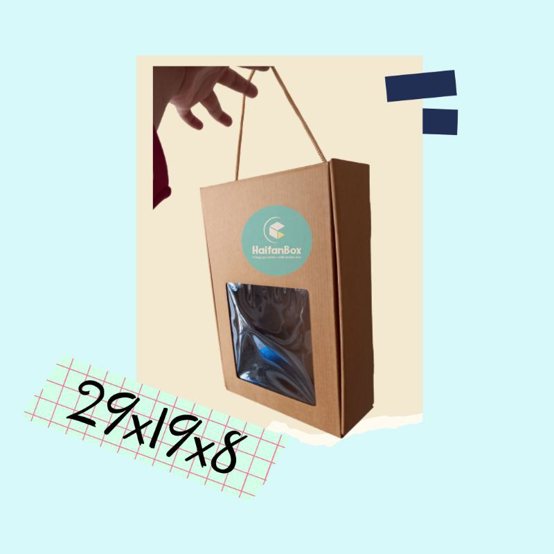 

[10pcs]Box Tali/Box Mukena/Box Souvenir/Box Kue ukuran 29x19x8