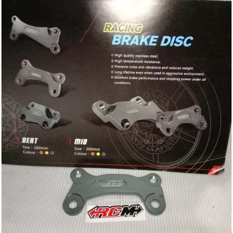 BRACKET BREKET BRAKET DUDUKAN KALIPER CALIPER MIO SPORTY OLD LAMA UTK PIRINGAN 260MM ORI MOTO1