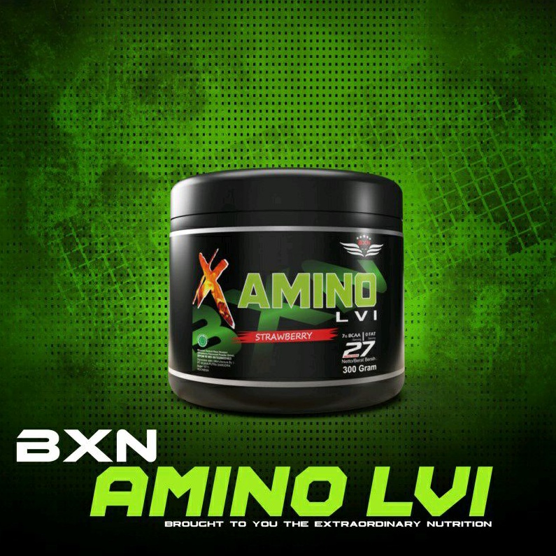 BXN AMINO LVI 1 serving bcaa powder stamina suplemen fitnes repaking