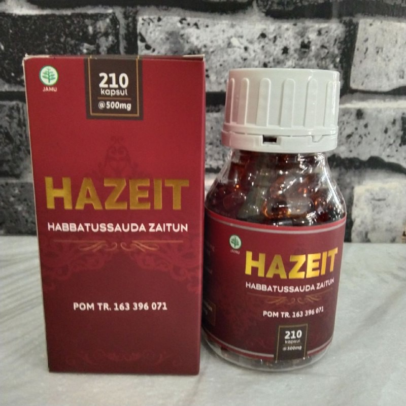 𝐇𝐀𝐙𝐄𝐈𝐓 Kapsul Minyak Habbatusauda Zaitun - Herbal Penambah Daya Tahan Tubuh - Samsmedia