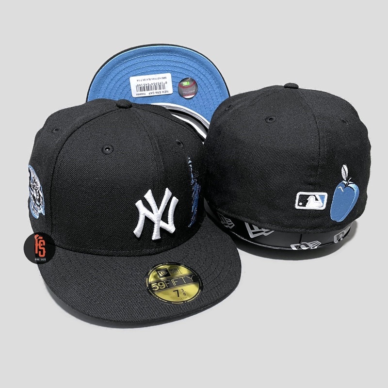 TOPI NEW ERA ORIGINAL 5950 SUBWAY BA NEW YORK YANKEES BLACK UV SKYBLUE