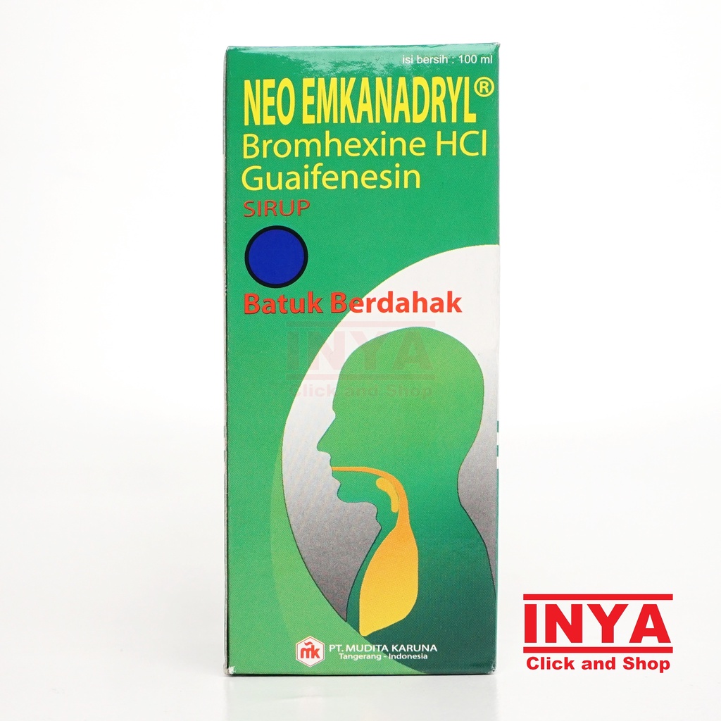 NEO EMKANADRYL SIRUP BATUK BEDAHAK 100ml - Obat Batuk