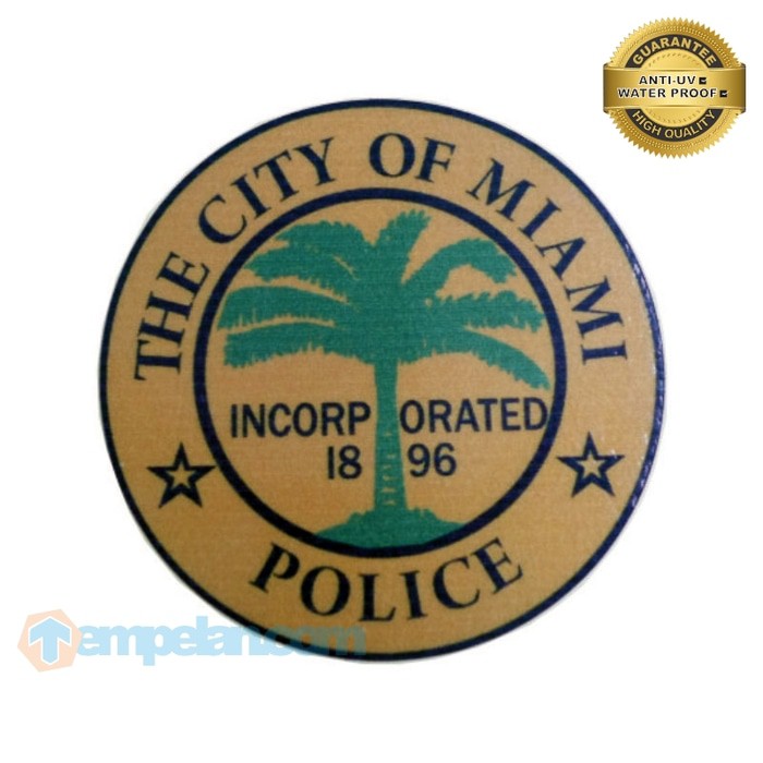 

STIKER THE CITY OF MIAMI POLICE