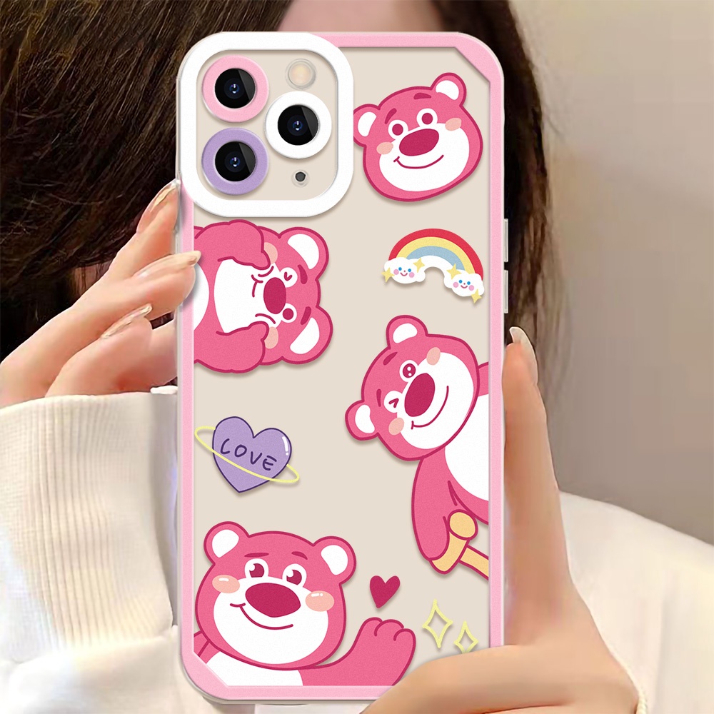 Soft Case TPU Motif Kartun Angel Eyes Untuk iPhone 11 12 13 Pro Max XR X XS Max 7 8 Plus 12 13 Mini SE 2020 SE 2022