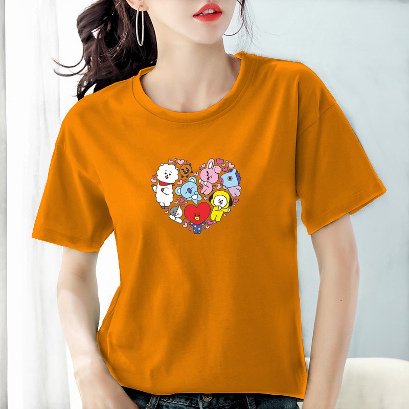 Kaos wanita cotton combed 30s / Baju wanita cotton combed  / Kaos polos wanita lengan pendek Bee100