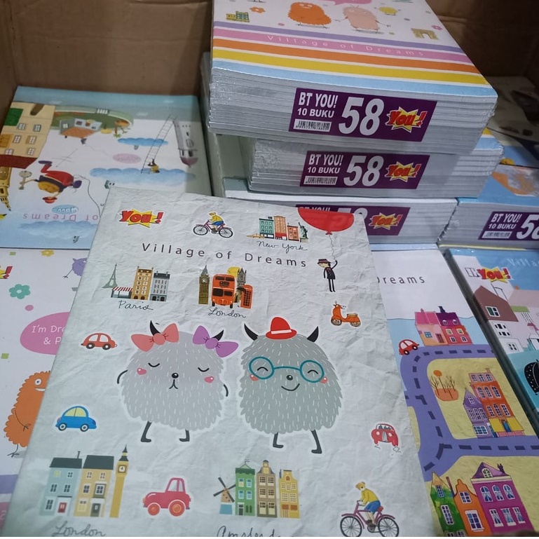

(10pc) buku tulis murah isi 58 lembar/buku murah/buku tulis
