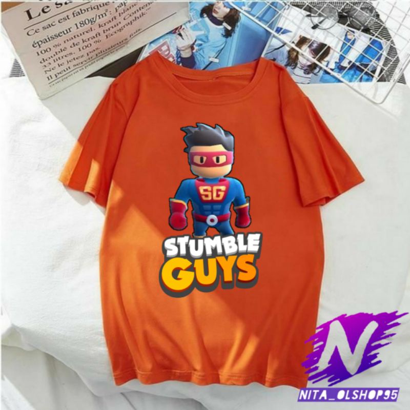 stumble guys sg baju anak stumble guys kaos atasan anak stumble guys SG karakter