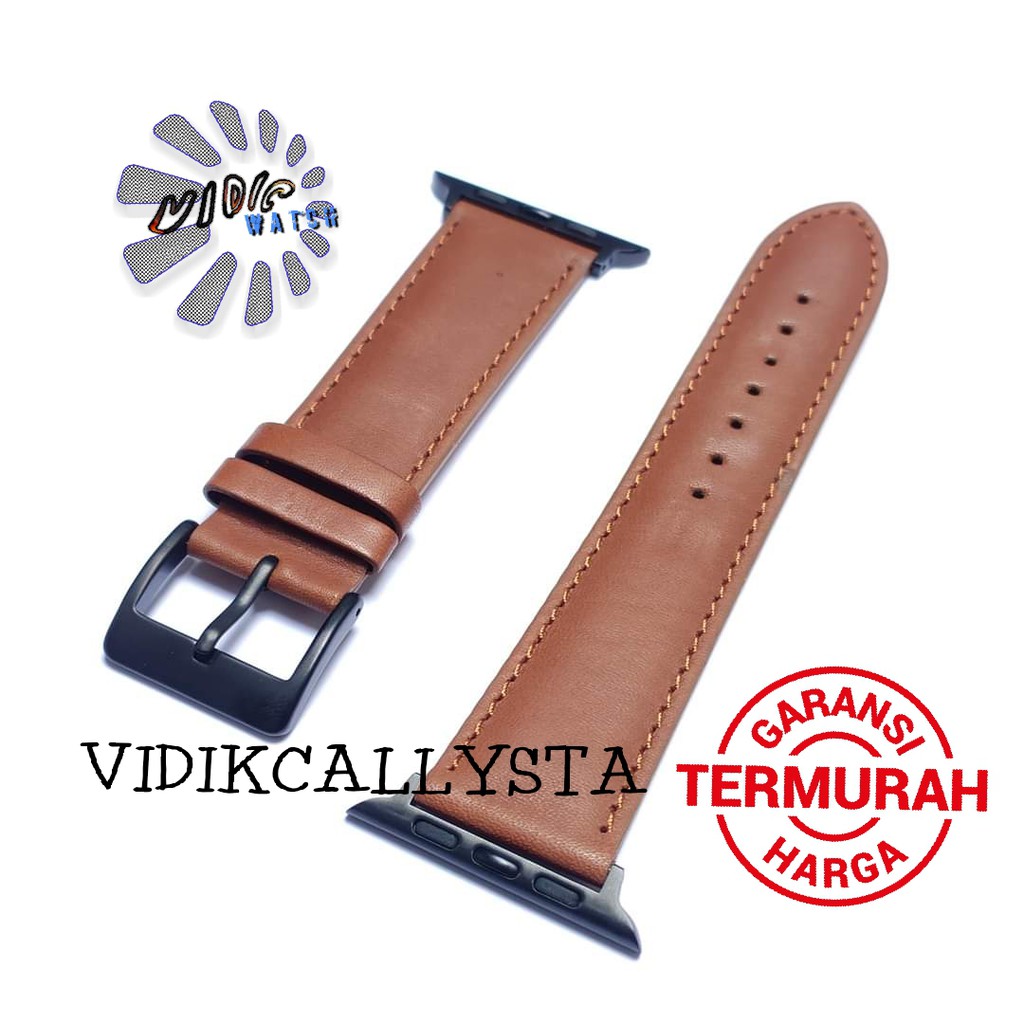 Strap apple watch 1 2 3 4 iWatch Leather 42mm 44mm Tali jam apple