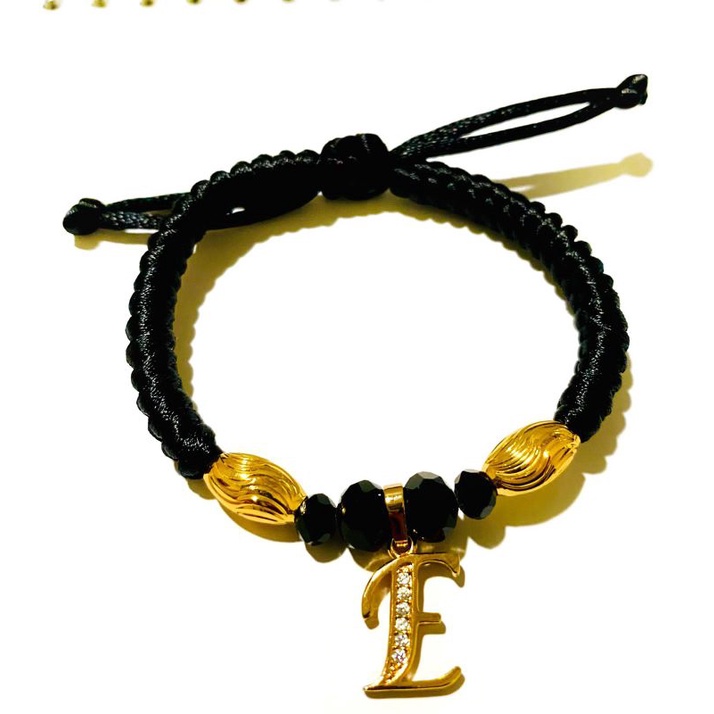 gelang serut huruf //gelang inisial//gelang alphabet//gelang nama