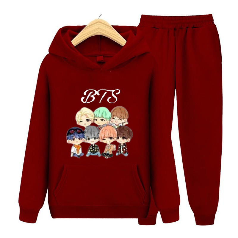 Setelan Sweater Hoodie BT 08/Set Sweater Anak/Size S (5-6Thn) M (7-8Thn) XL(9-15thn), XXL